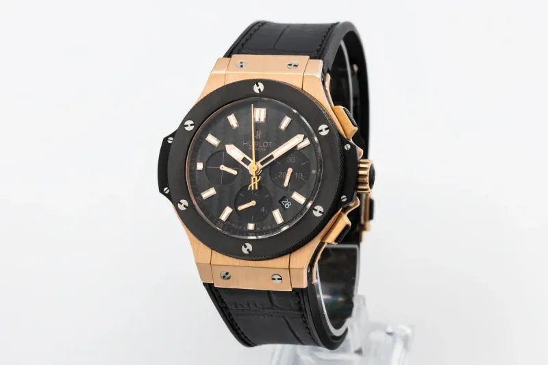 Hublot Big Bang Chronograph 44mm Black Leather 301.PM.1780.RX Circa 2015