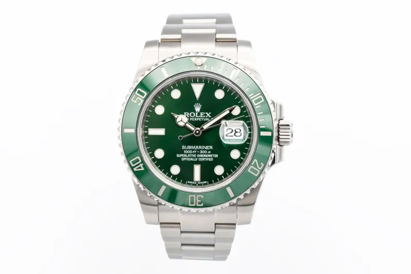 Rolex Submariner Date 40mm 'Hulk' Stainless Steel Oyster 116610LV 2014
