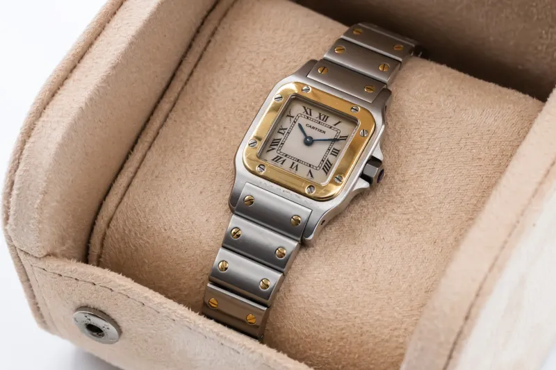 Cartier Santos Galbée 24mm Steel & 18ct Yellow Gold W20012C4 Circa 2000s