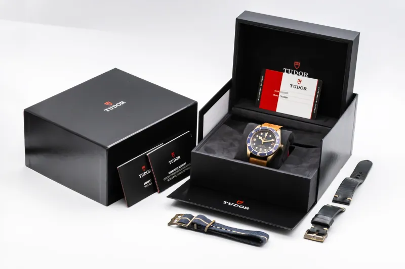 Tudor Black Bay Bronze 43mm Aged Tan Leather 79250BB 2018