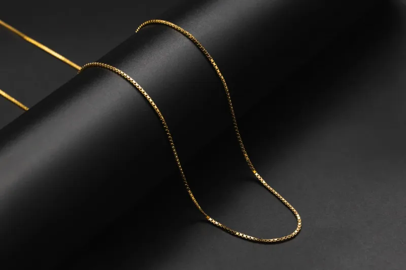 9ct Yellow Gold Box Chain 24"