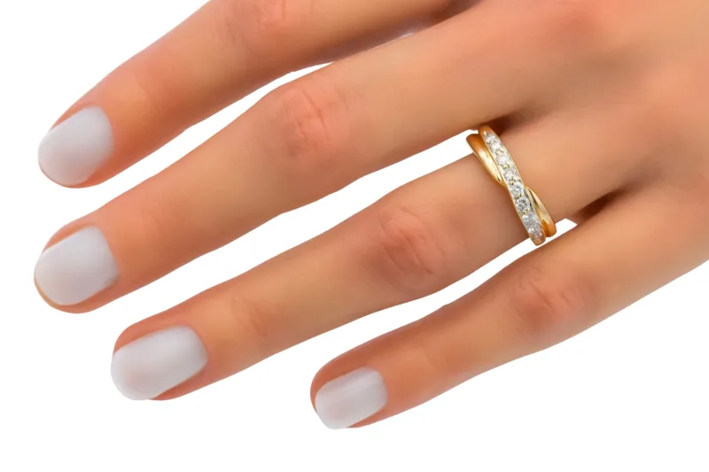 18ct Yellow Gold Diamond Wedding Band 0.25ct