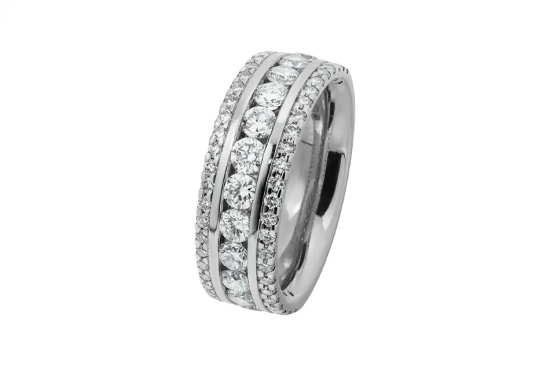 Platinum Round Brilliant Diamond Eternity Ring 1.16ct