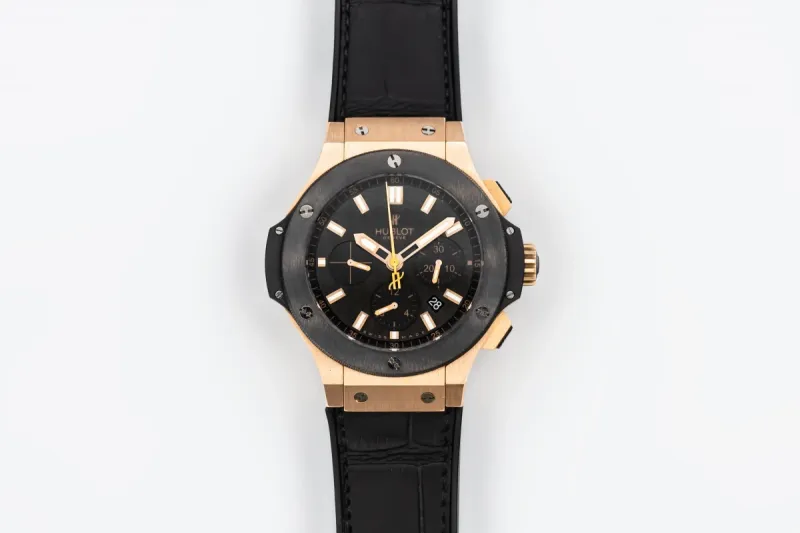 Hublot Big Bang Chronograph 44mm Black Leather 301.PM.1780.RX Circa 2015