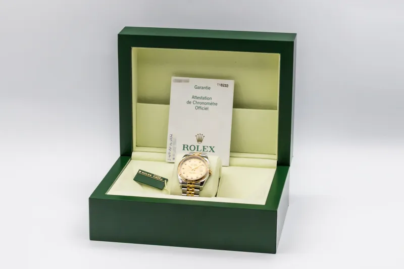 Rolex DateJust 36mm Steel & 18ct Yellow Gold Jubilee 116233 2004