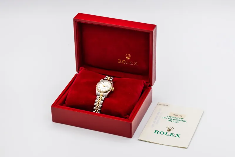 Rolex Lady DateJust 26mm Steel & 18ct Yellow Gold Jubilee 69173 1991