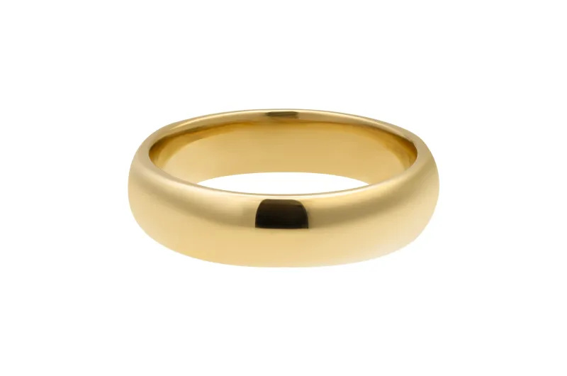 18ct Yellow Gold Wedding Band Ring 5.8g
