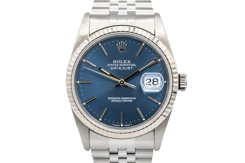 Rolex DateJust 36mm Stainless Steel Jubilee 16234 1990