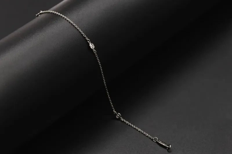 Tiffany & Co. Elsa Peretti Diamond By The Yard Bracelet In Platinum 0.15ct