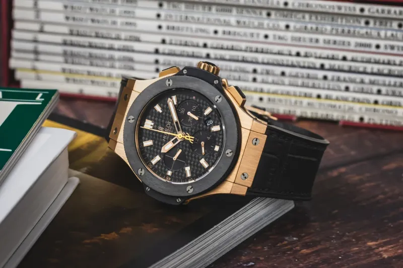 Hublot Big Bang Chronograph 44mm Black Leather 301.PM.1780.RX Circa 2015