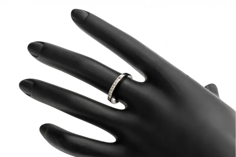 9ct White Gold Eternity Diamond Ring  0.15ct