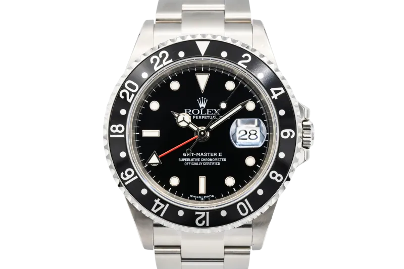 Rolex GMT-Master II 40mm Stainless Steel Oyster 16710 2002