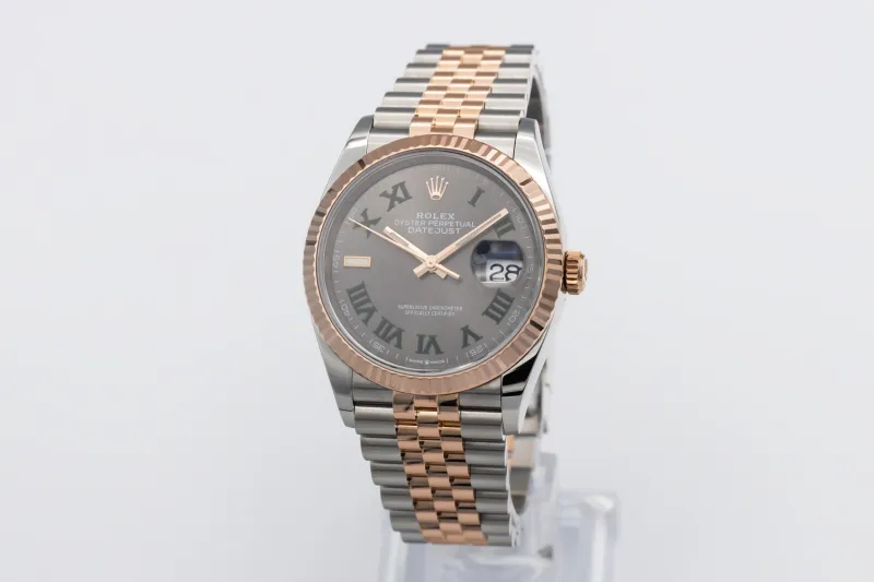 Rolex DateJust 36mm 'Wimbledon' Steel & 18ct Rose Gold Jubilee 126231 2021