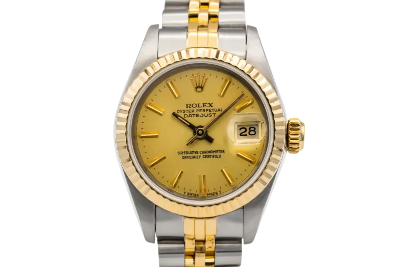 Rolex Lady DateJust 26mm Steel & 18ct Yellow Gold Jubilee 69173 1986