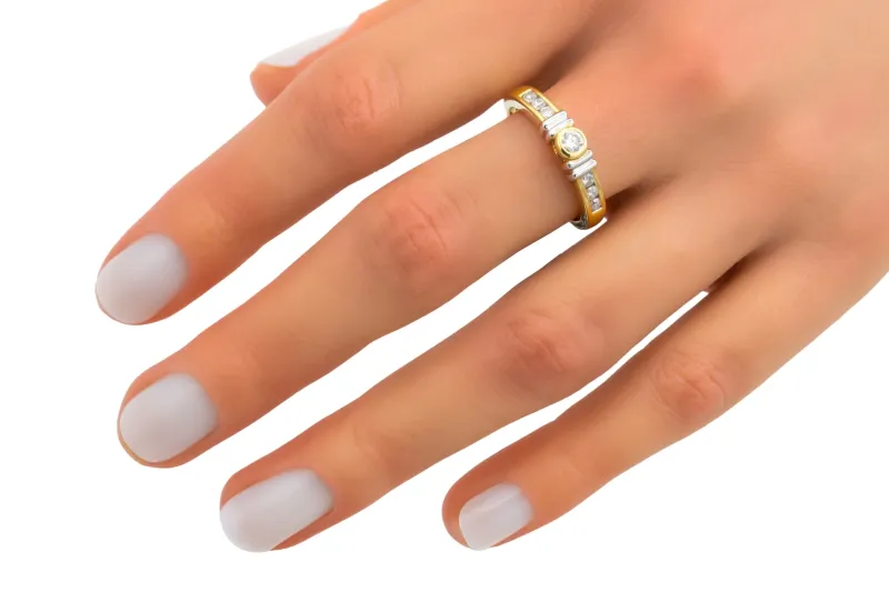 18ct Yellow Gold Solitaire Engagement Ring 0.35ct