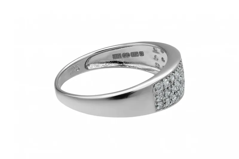 9ct White Gold Diamond Ring 0.26ct 2.5g