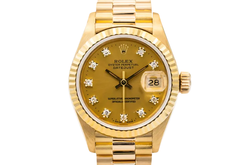 Rolex Lady-DateJust 26mm 18ct Yellow Gold Presidential 69178 1991