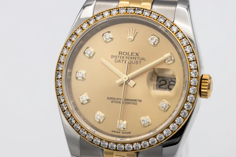 Rolex DateJust 36mm Steel & 18ct Yellow Gold Jubilee 116243 2012