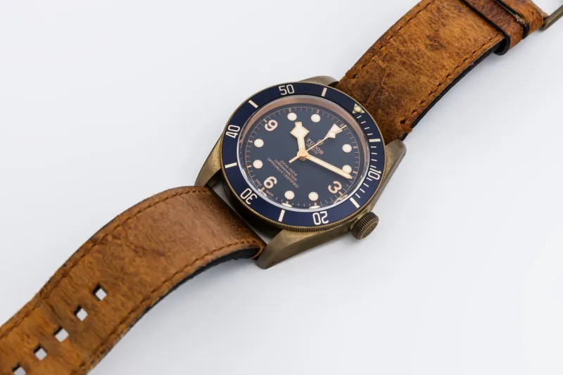 Tudor Black Bay Bronze 43mm Aged Tan Leather 79250BB 2018