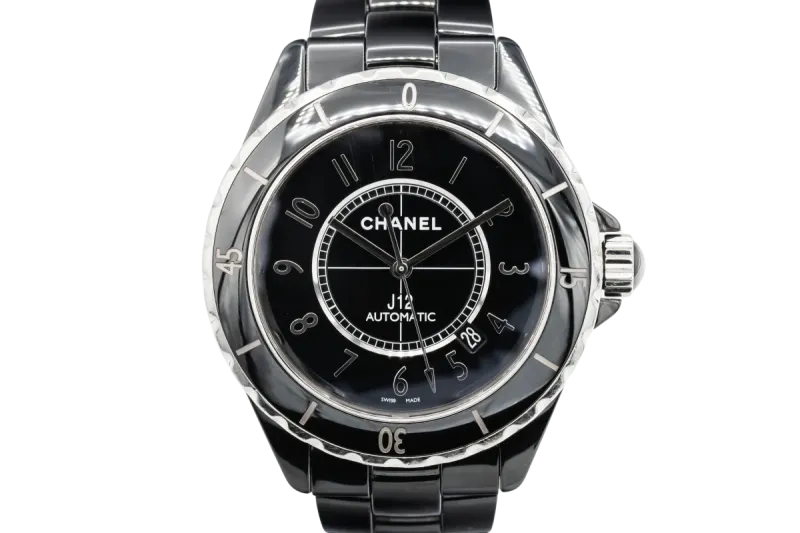 Chanel J12 38mm Black Ceramic Bracelet H0685 Circa 2006