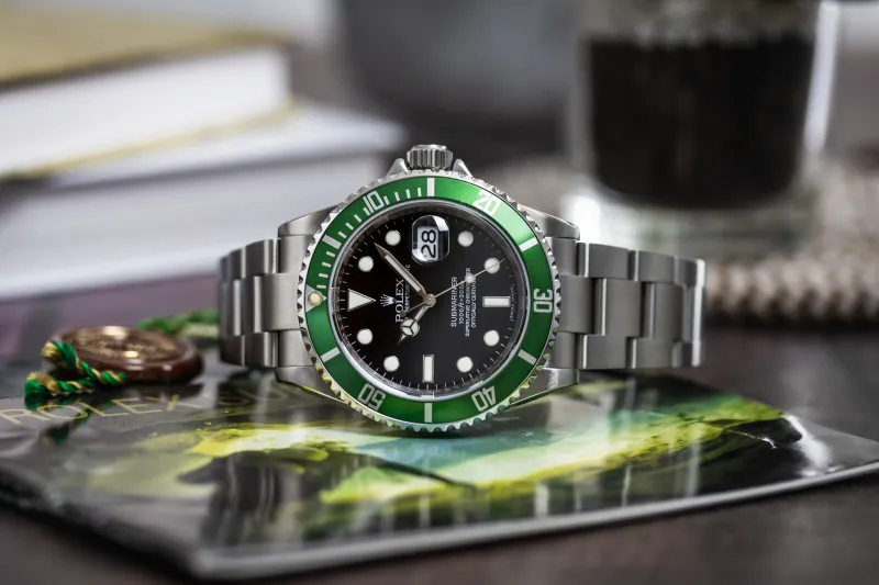 Rolex Submariner Date 40mm 'Kermit' Stainless Steel Oyster 16610LV 2009