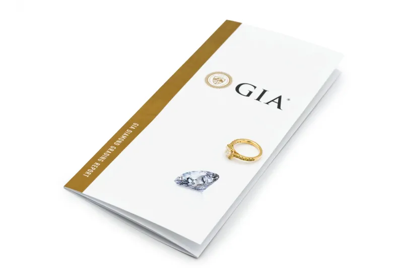18ct Yellow Gold Diamond Square Emerald Cut Engagement Ring 1.24ct GIA Certified