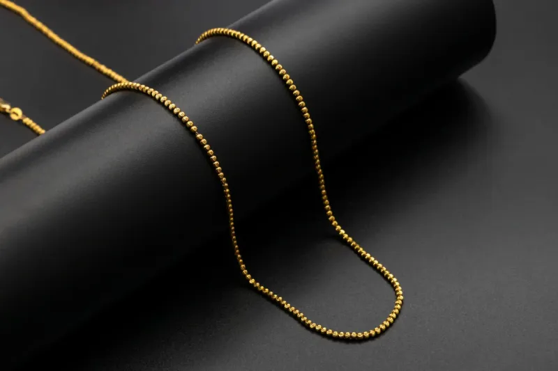 9ct Yellow Gold Moon Cut Chain 12g