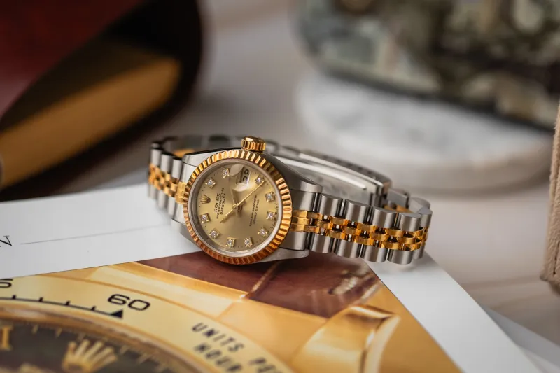 Rolex Lady DateJust 26mm Steel & 18ct Yellow Gold Jubilee 69173 1991