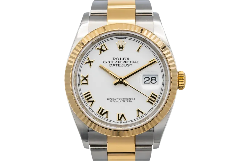 Rolex DateJust 36mm Steel & 18ct Yellow Gold Oyster 126233 2018