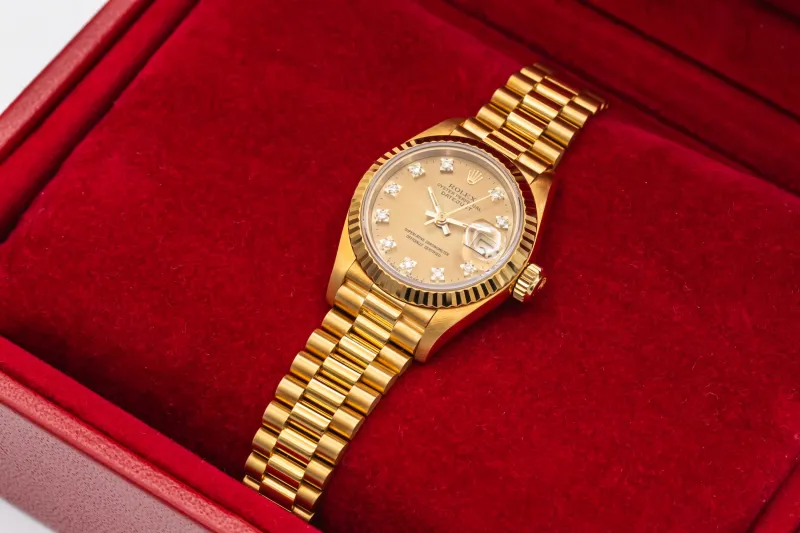 Rolex Lady DateJust 26mm 18ct Yellow Gold Presidential 69178 1993