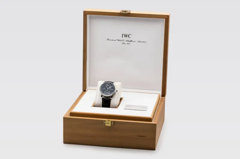 IWC Portuguese Regulateur Wempe 43mm Black Leather IW544302 Circa 2005