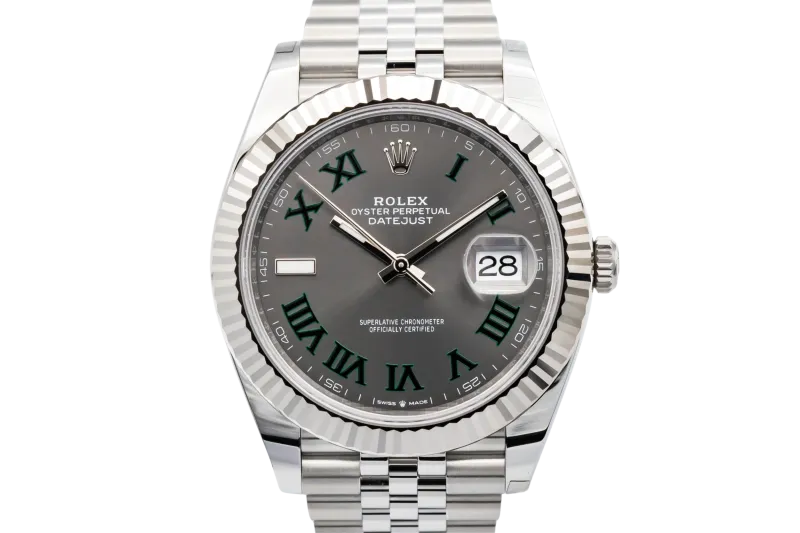 Rolex DateJust 41mm 'Wimbledon' Stainless Steel Jubilee 126334 2026 UNWORN