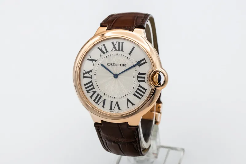 Cartier Ballon Bleu De Cartier 44mm Brown Leather W6920054 Circa 2012
