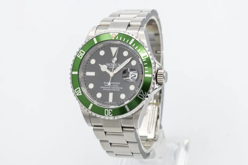 Rolex Submariner Date 40mm 'Kermit' Stainless Steel Oyster 16610LV 2009