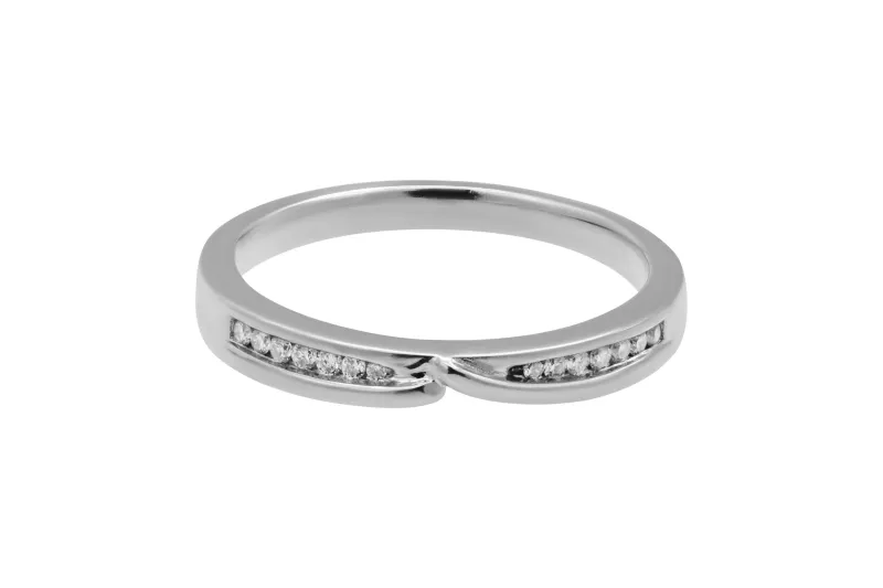 Platinum Channel Set Diamond Eternity Wedding Band 0.14ct 4.5g
