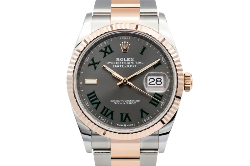 Rolex DateJust 36mm 'Wimbledon' Steel & 18ct Rose Gold Oyster 126231 2021