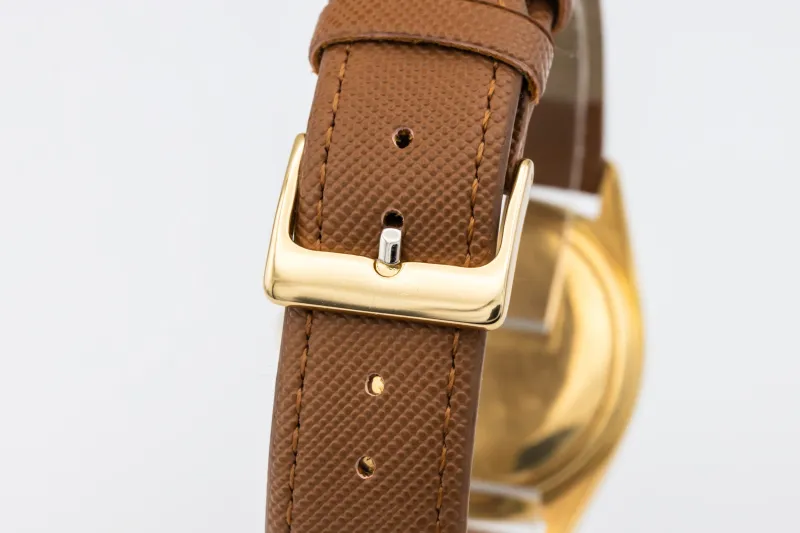 Rolex Day-Date 36mm 18ct Yellow Gold Brown Leather 1803 1974