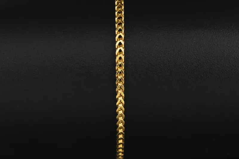 9ct Yellow Gold Franco Bracelet 5.3g