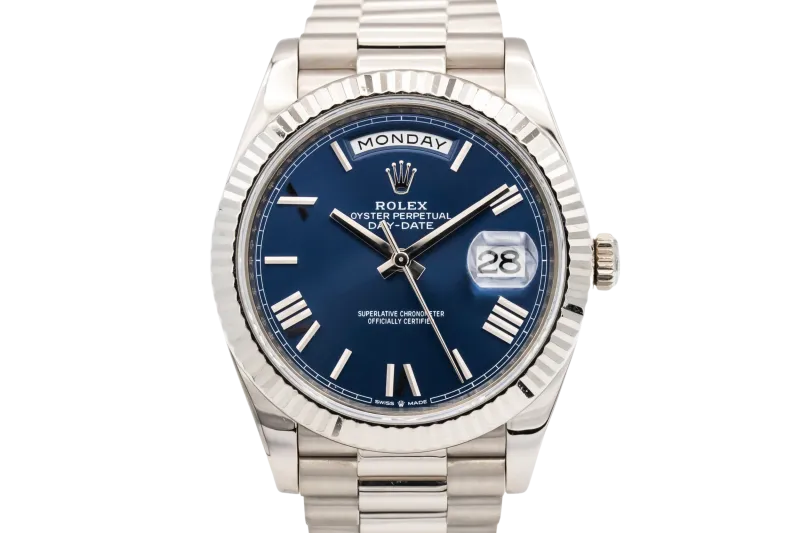 Rolex Day-Date 40mm 18ct White Gold Presidential 228239 2017