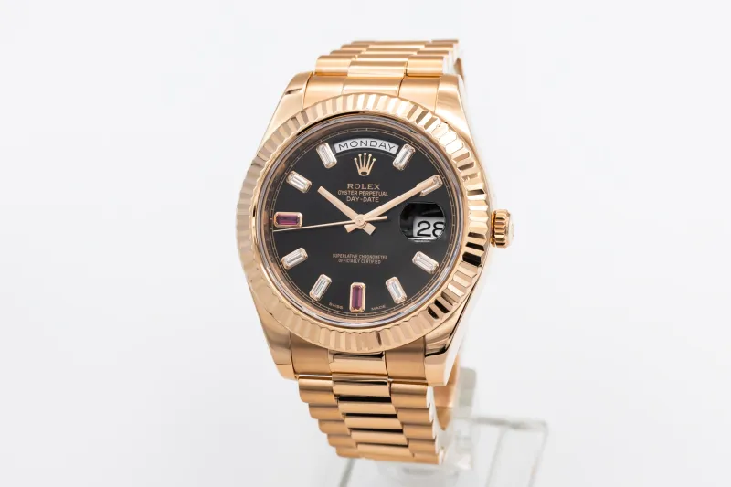 Rolex Day-Date II 41mm 18ct Rose Gold Presidential 218235 2013