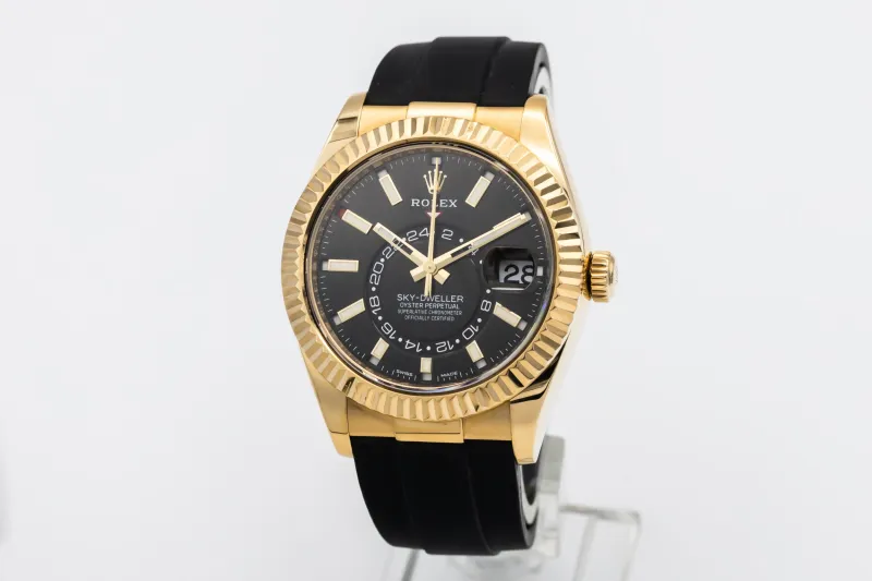 Rolex Sky-Dweller 42mm Black Oysterflex 326238 2021