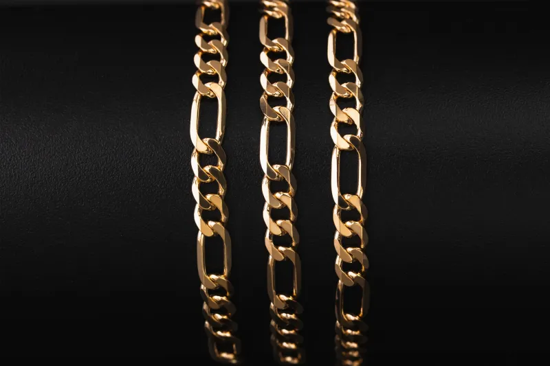 9ct Yellow Gold Curb Chain 24" 4.6mm 17.68g