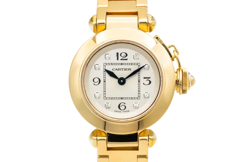 Cartier Pasha Miss Pasha 27mm 18ct Yellow Gold WJ124015 3132 Circa 2010