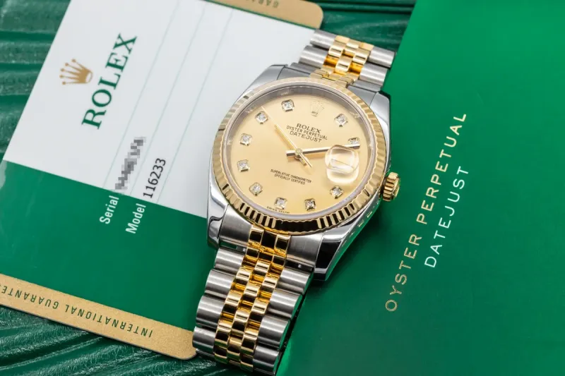 Rolex DateJust 36mm Stainless Steel & 18ct Yellow Gold Jubilee 116233 2015