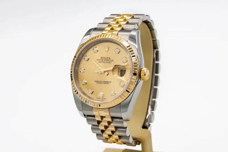 Rolex DateJust 36mm Stainless Steel & 18ct Yellow Gold Jubilee 116233 2015
