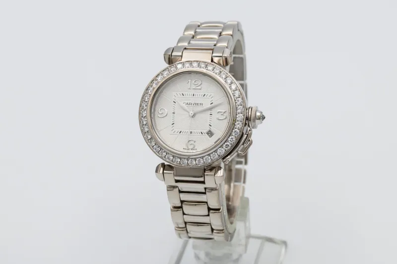 Cartier Pasha 32mm 18ct White Gold WJPA0009/2528 Circa 2010