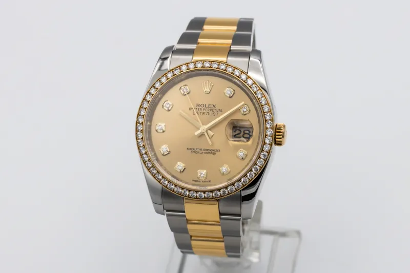 Rolex DateJust 36mm RBR Steel & 18ct Yellow Gold Oyster 116243 2012