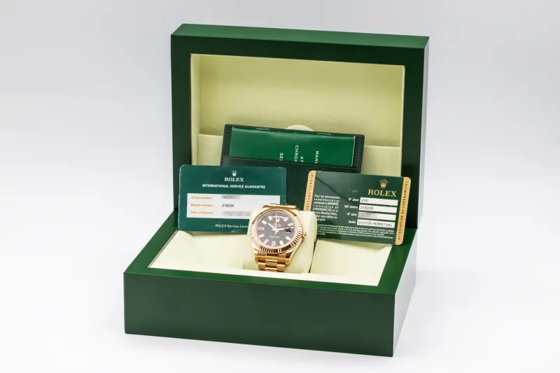 Rolex Day-Date II 41mm 18ct Rose Gold Presidential 218235 2013