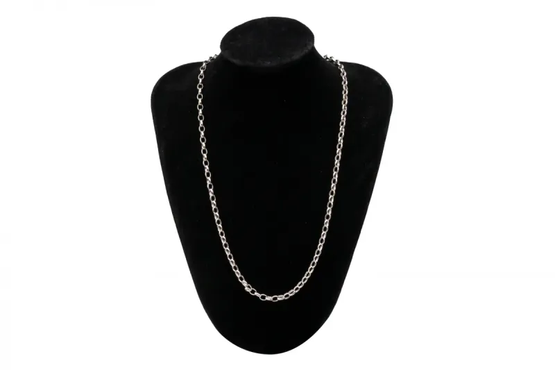 9ct White Gold Cable Link Chain 3.9g