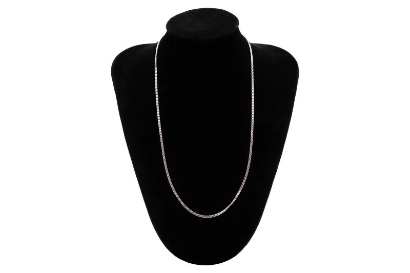 18ct White Gold Curb Chain 16.5” 5g